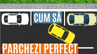 4 PAȘI Pentru O Parcare LATERALĂ PE STÂNGA PERFECTĂ  Școala De Șoferi [upl. by Aierdna]