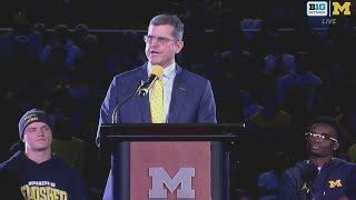 Coach Jim Harbaugh Michigan National Championship Celebration [upl. by Uot]