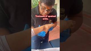 Chiropractic Treatment of sprained ankle drrajneeshkant worldfamouschiropractor [upl. by Bette-Ann]