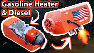 DIESEL HEATER runs on GASOLINE  PETROL AMERICAN CHINESE Heater Review  Tear Down amp Comparison [upl. by Lenard]