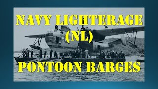 US NAVY LIGHTERAGE NL  Pontoons Used for Wharves Barges and Causeways [upl. by Kistner856]