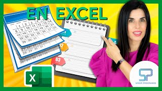 ✅ Crea tu CALENDARIO AGENDA en Excel 👉 sin macros paso a paso [upl. by Irec]