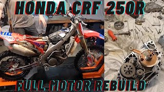 Honda CRF250R full motor rebuild [upl. by Lebatsirhc79]