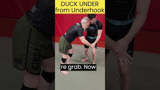 How to do a DUCK 🦆 UNDER with an UNDERHOOK bjj jiujitsu grappling [upl. by Boudreaux]