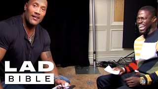 ladbiblestories Roles Reversed Dwayne The Rock Johnson Impersonates Kevin Hart [upl. by Inamik]