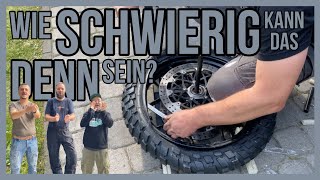 Motorradreifen selber wechseln  DIY [upl. by Labaw]