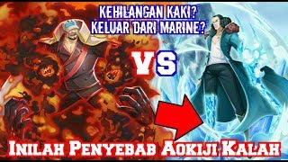 Inilah Penyebab Aokiji Kalah dan Kehilangan Kaki nya Saat Duel Dengan Akainu Teori One Piece [upl. by Yellek]