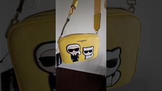 Karl Lagerfeld Maybelle camera crossbody bag yellow travelbag summervibes [upl. by Aicekat487]