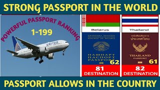 Most powerful passport in the world 2024 Powerful passport ranking 2024 dataRankings [upl. by Ruford385]