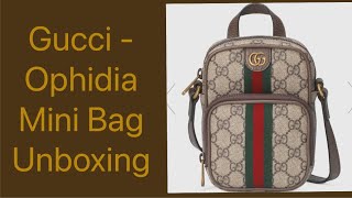 Gucci Unboxing  Ophidia Mini Bag [upl. by Mic]