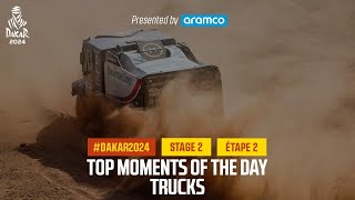 Trucks Top moments  Stage 2  Dakar2024 [upl. by Acyre340]