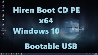 How to Make Hiren Boot CD PE x64 bootable USB  Windows 10 Portable  Recover data without windows [upl. by Udela]