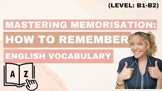 How to memorise vocabulary proven techniques [upl. by Llenroc934]