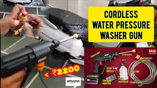 48V Portable Cordless Pressure Washer Gun Rechargeable Battery12000mah RudruReview viral water [upl. by Halilak]