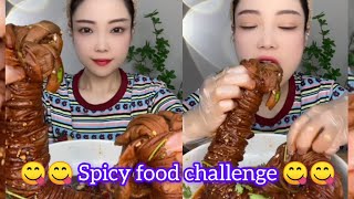 Spicy Chinese food eating mukbang  spicy food eating  best food eating [upl. by Enahs]