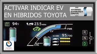 Conducir un Toyota Hibrido en modo eléctrico siempre que sea posible Indicador EV [upl. by Ala]