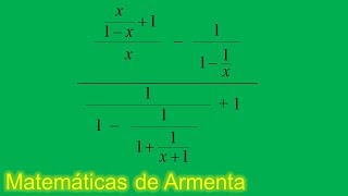 fracciones algebraicas complejas o compuestas ejemplo 8 [upl. by Brader728]