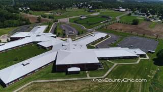 Drone Video of the Fredericktown Ohio Schools and Sports Stadium with Track [upl. by Reidar]