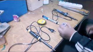 INTRODUCTION TO SOLDERING IRON IN NEPALI  SOLDER PASTE  PUMP SOLDER WIRE  NEPALI LANGUAGE [upl. by Brenden]