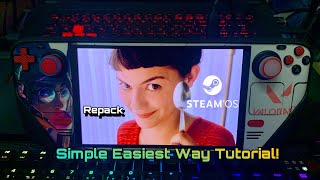 TUT Easiest Way To Install RepackQuack Games 2024 On Your Steam Deck Steam Os From Spoon Girl [upl. by Magee]