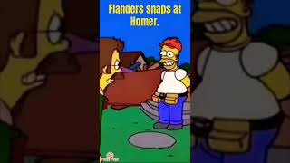 Flanders snaps at Homer [upl. by Ynahteb]