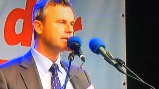 Norbert Hofer FPÖ  Letzter Auftritt vor den Wahlen am Sonntag 20052016 [upl. by Einnaej234]