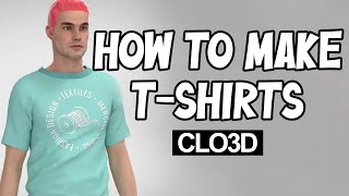 How to Make a TShirt in Clo3D  Beginner Tutorial [upl. by Anatole612]