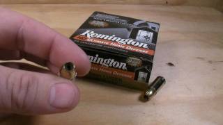 9mm Luger  Remington Ultimate Home Defense  124 Gr JHP Ammo Test [upl. by Yenoh128]