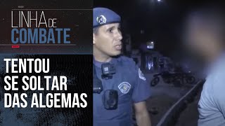 MOTORISTA ALTERADO TENTA ESCAPAR DOS POLICIAS A QUALQUER CUSTO  LINHA DE COMBATE [upl. by Krusche]