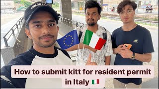 How to submit the kit for resident permit in Italy 🇮🇹  international students in Italy  Students [upl. by Coppins310]