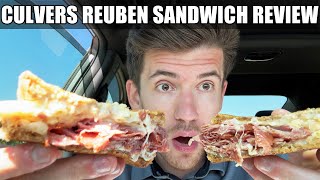 Trying the Culvers Reuben Sandwich for the FIRST time [upl. by Arlinda]