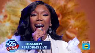 Brandy  Someday at Christmas Stevie Wonder  Best Audio  Good Morning America  Dec 22 2023 [upl. by Clynes]