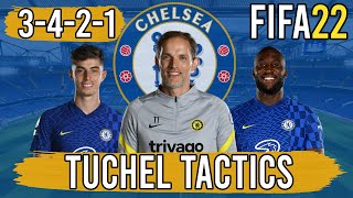 Recreate Thomas Tuchels 3421 Chelsea Tactics in FIFA 22  Custom Tactics Explained [upl. by Rodrique]