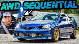 AWD Sequential RSX Shifts INSANELY FAST  Perfectly Brutal Pulls Turbo Honda K20  Ep9 [upl. by Anaehs546]