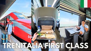 🇮🇹 Milan to Venice Italy  Trenitalia First Class Cabin  High Speed Train Italy  Il Treno Italia [upl. by Aissert]