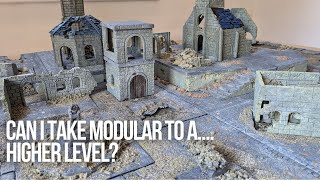 How I made the Ruined City of Osgiliath as a Modular Wargaming Board  Part 6 High Section  MESBG [upl. by Duff]