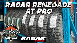 RADAR RENEGADE AT PRO  RADAR TIRES AT IBA PANG BRANDS [upl. by Airitac400]