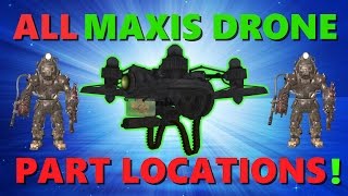 All MAXIS DRONE Parts and locations ORIGINS REMASTERED Black Ops 3 Zombies [upl. by Magena]