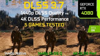 1440p DLSS 37 Quality vs 4K DLSS 37 Performance  Which is Better  Test in 5 Games  RTX 4080 [upl. by Nanci]