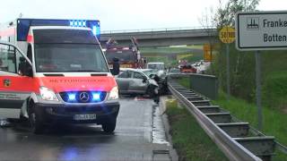 Frankenberg Drei Tote bei schwerem Verkehrsunfallmpg [upl. by Yrogiarc402]