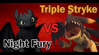 Night Fury vs Triple Stryke  SPORE [upl. by Jefferson109]