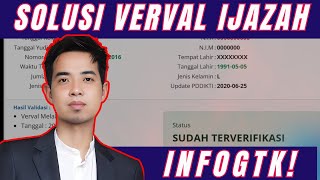 NIK KOSONG SALAH TANGGAL LAHIR NO IJAZAH MERAH SALAH TAHUN LULUS SOLUSI SALAH DATA VERVAL IJAZAH [upl. by Ehtylb]