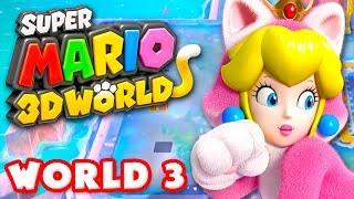 Super Mario 3D World  World 3 100 Nintendo Wii U Gameplay Walkthrough [upl. by Nnel941]