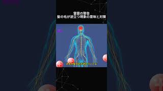 雷雲の警告：髪の毛が逆立つ現象の意味と対策 shorts 髪の毛逆立ち現象 [upl. by Iblok]