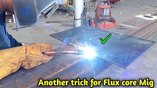 Double Pulse Mig Welding with Gasless Flux Core Welding FCAW  Self Shield feature [upl. by Paver697]