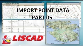 Import Point Data in Liscad  PART 05 [upl. by Adierf]