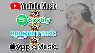 YouTube Music vs Spotify vs Amazon Music vs Apple Music Comparativa 2024 [upl. by Felice112]