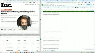 How to get the INC5000 2024 list with AI and Enrich the List with AI Automation [upl. by Lachance476]