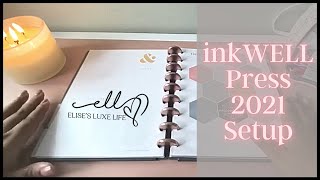 2021 inkWell Press Planner Discbound Setup  Elise’s Luxe Life [upl. by Johan]