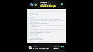 𝗣𝘆𝘁𝗵𝗼𝗻  𝗘𝗧𝗔𝗕𝗦 Automation for Torsion Design Evaluation [upl. by Asiela]